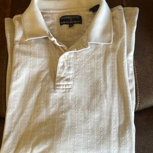 Men’s Hathaway Sport Size XL Beige Short Sleeve Golf Shirt
